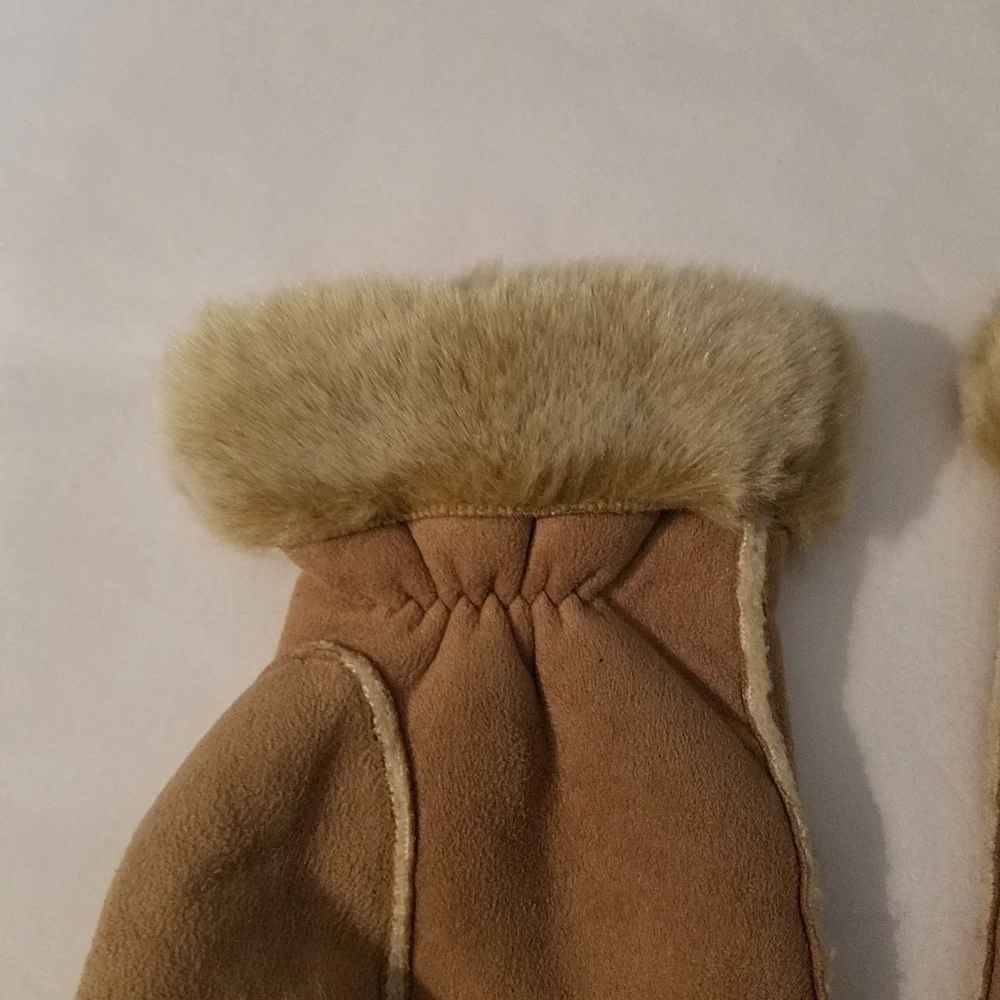 Fownes brown gloves size s/m